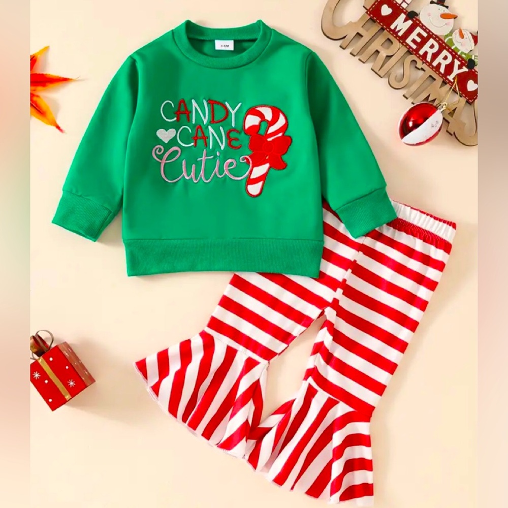 2 piece Christmas outfit for girls